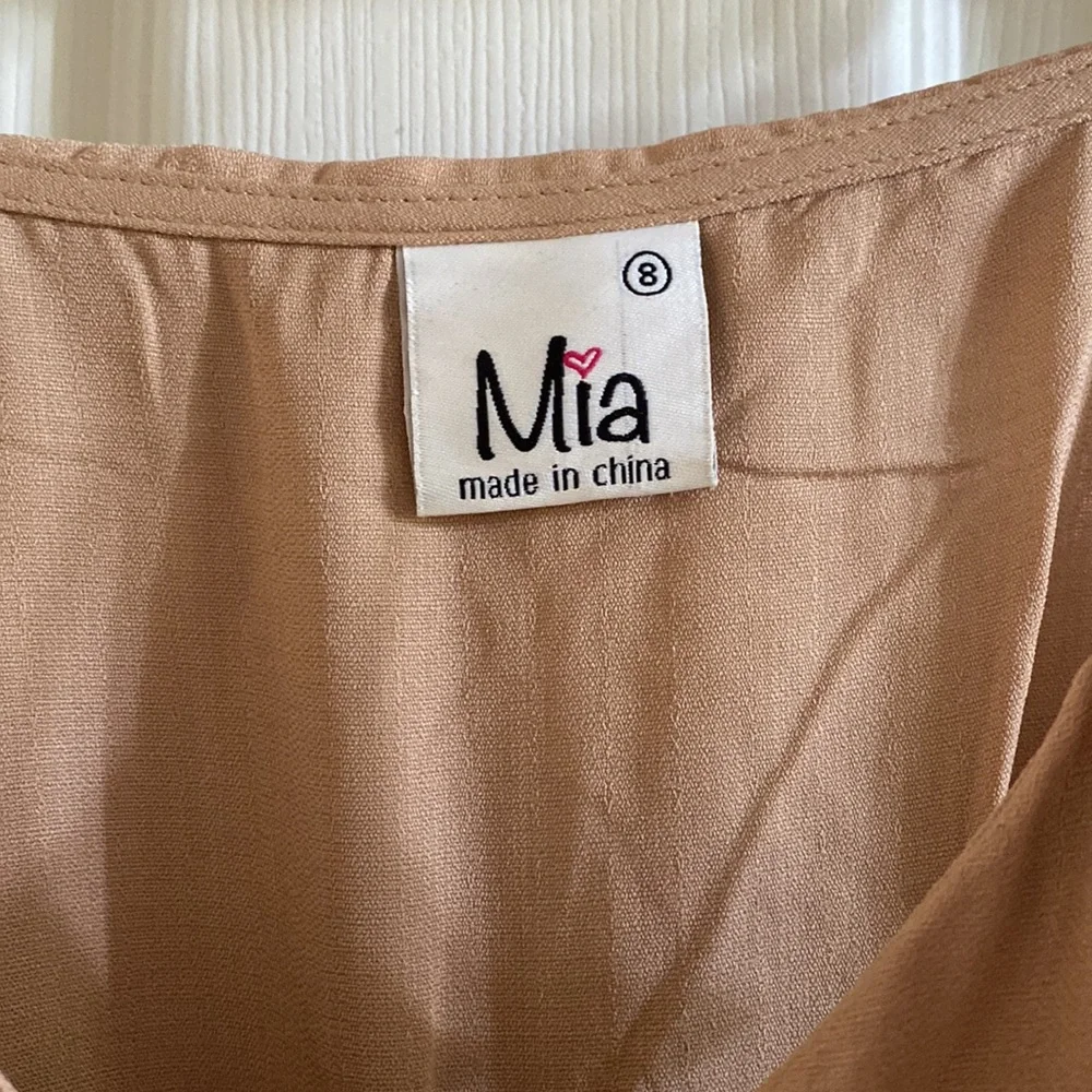 Tan Ruffle Romper - Picture 3 of 4